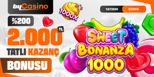 Bycasino %200 Sweet bonusu