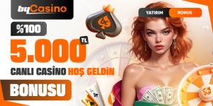 Bycasino Canlı Casino Hoşgeldin Bonus